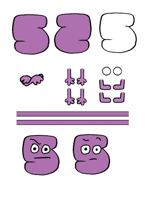 Algebralians From Bfb 1 10 Pixel Papercraft