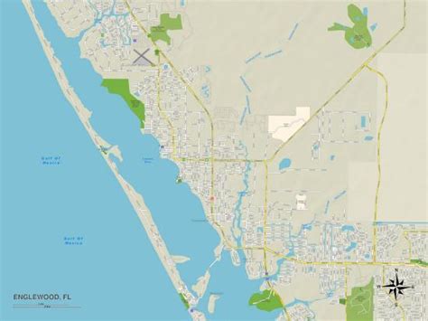 Political Map Of Englewood Fl Posters