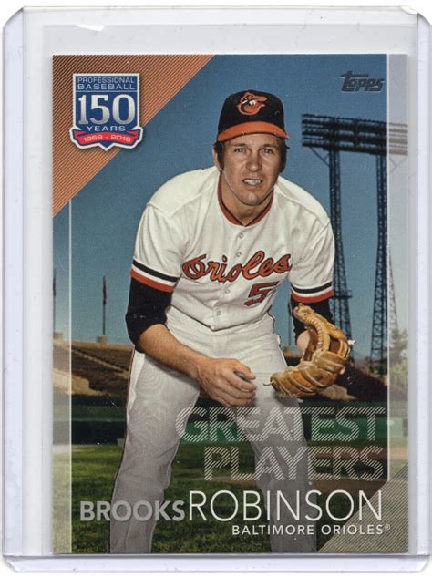 Brooks Robinson Topps Years Of Professional Baseball Card