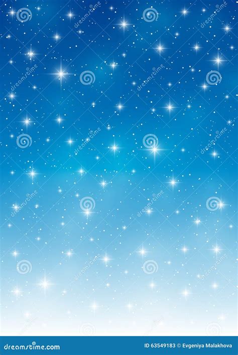 Fundo Estrelado Azul Abstrato Ilustra Es Vetores E Clipart De Stock