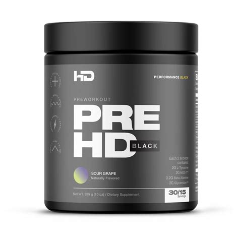 Pre Hd Black Pre Workout Hd Muscle Nutrition Cartel