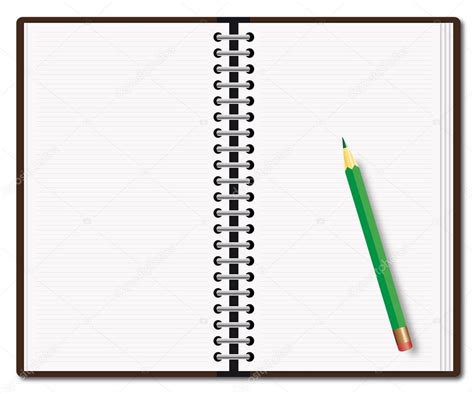 Diary With The Pencil Stock Vector Nobilior 2402572