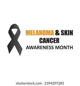 Melanoma Skin Cancer Awareness Month Melanoma Stock Vector Royalty