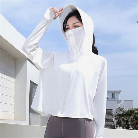 Ice Silk Sun Protection Clothing For Women Summer New Long Sleeved