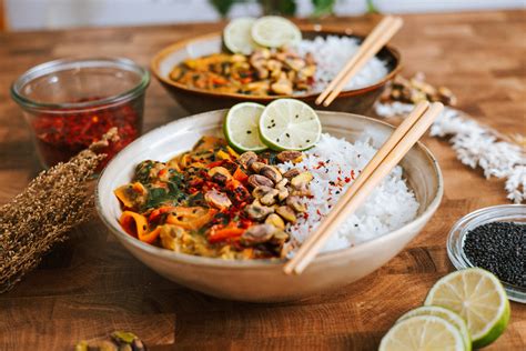 Grünes Thai Curry veganer wandel