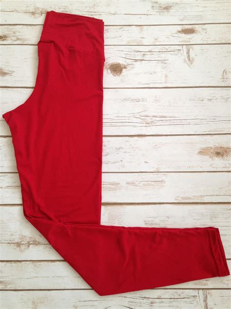 Kids Leggings Red Leggings Solid Red Leggings Kids Red Leggings