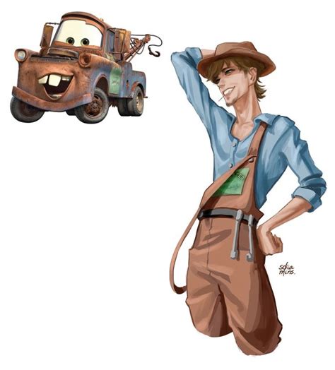 Tow Mater Cars Cartoon Disney Disney Character Art Disney