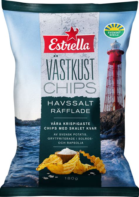 Västkustchips Havssalt Räfflade Estrella