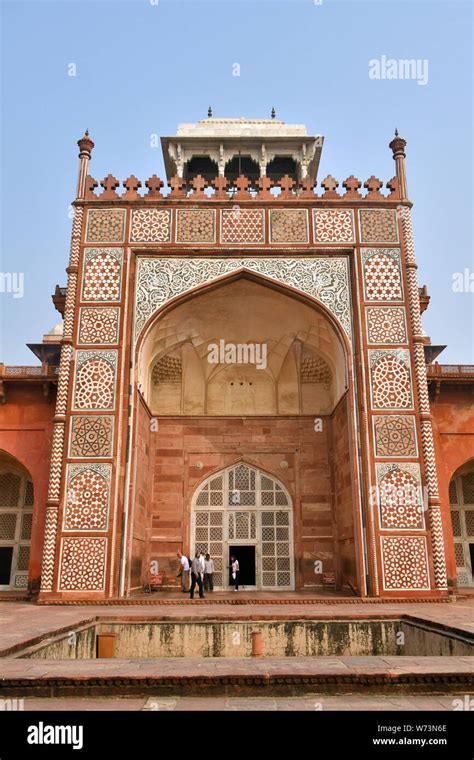 Akbar's tomb, Sikandra, Uttar Pradesh, India, Asia Stock Photo - Alamy