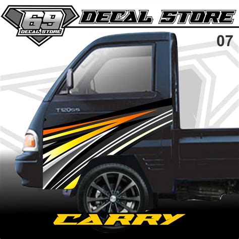 Striping Stiker Kabin Pintu Mobil Pickup Carry T Ss Kanan Kiri Decal