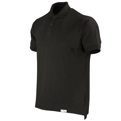 POLERA PIQUÉ NEGRA MANGA CORTA HOMBRE PREMIUM RopWork