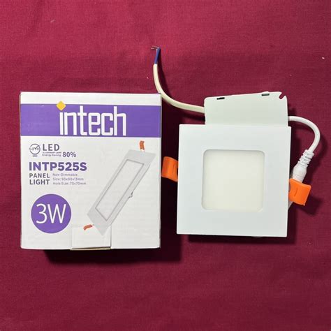 Painel De Luz Embutida Led Facetada Intp S Intech W Shopee Brasil