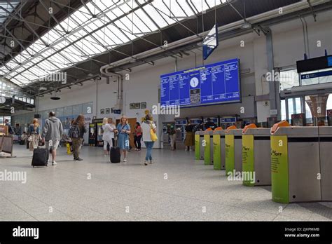 Passengers On The Concourse Of Cork Kent Railway Station Cork Ireland
