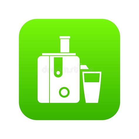 Verde Digital Del Icono Del Juicer Ilustración del Vector Ilustración