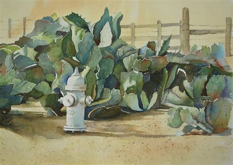 The Cactus Patch Painting By E M Sutherland Fine Art America