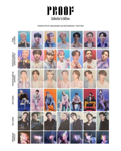 The Poster For Btop S Album Is Shown In Many Different Colors And Sizes