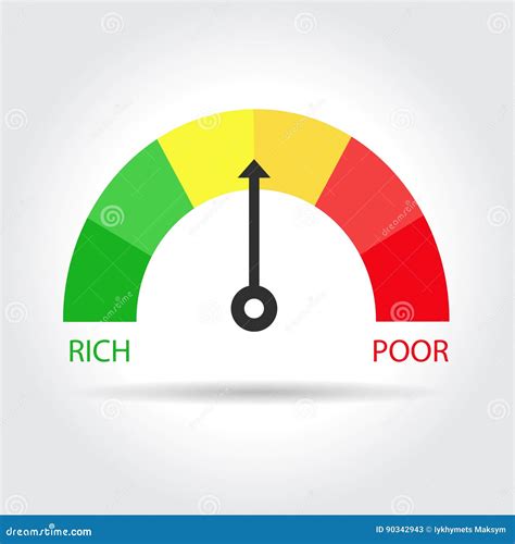 A Conceptual Vector Illustration Of Rich And Poor Stock Illustration