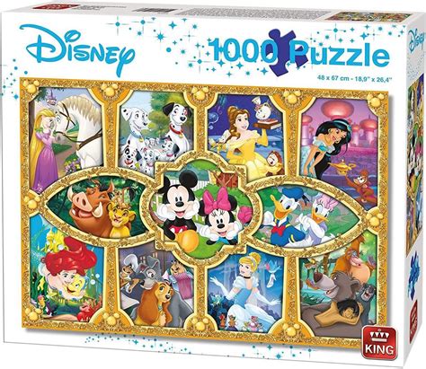 King 05279 puzzle Disney 1000 pièces Mickey roi lion princesses