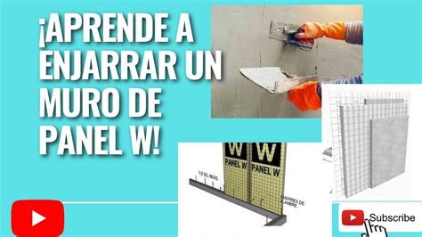 APRENDE A ENJARRAR UN MURO DE PANEL W YouTube