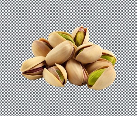 Premium Psd Natural And Fresh Pistachios Isolated On Transparent