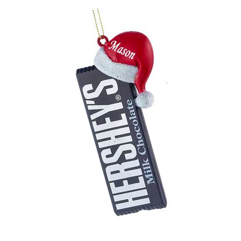 Personalized Hersheys Chocolate Christmas Ornament