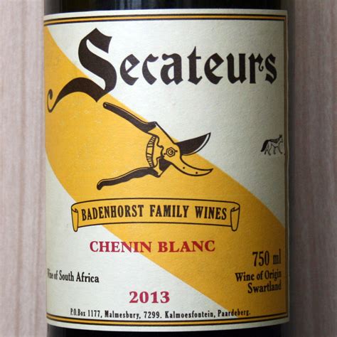 Adi Badenhorst Secateurs Chenin Blanc 2021 Webshop De Wijnzolder