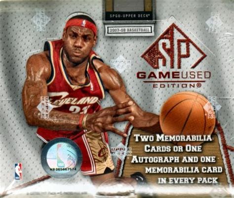 2007 08 Upper Deck Sp Game Used Basketball Hobby Box Da Card World