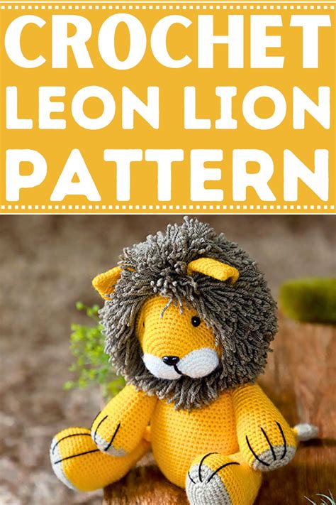 Cute Looking Crochet Leon Lion With Mane Patterns