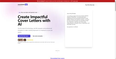 AI Cover Letter Generator - AI Tools Masters