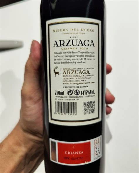 VINO ARZUAGA CRIANZA D Gusta Dot