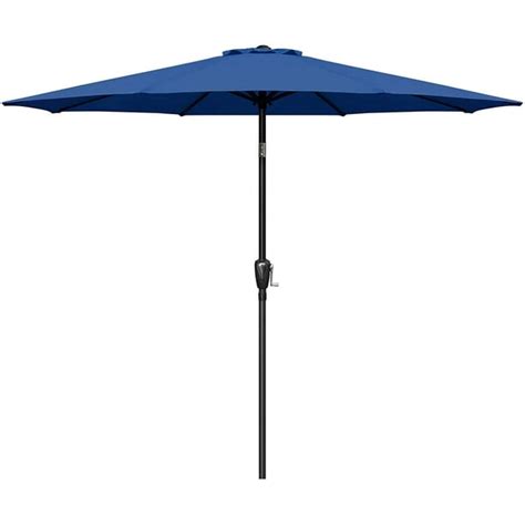 Bianlte 9ft Patio Umbrella Outdoor Table Market Umbrella With Push Button Tiltcrank8 Sturdy