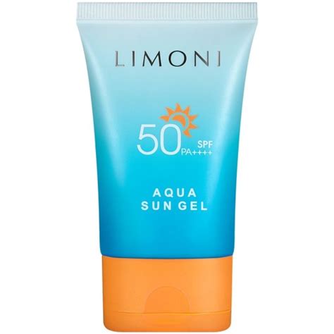Солнцезащитный крем-гель LIMONI SPF 50+РА++++ Aqua Sun Gel, 50 мл ...