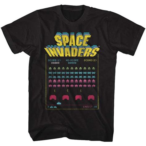 Space Invaders Special Order Space Battle Adult S S T Shirt