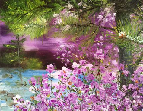 Картина Багульник. Размеры: 40x30, Год: 2017, Цена: 9950 рублей ...