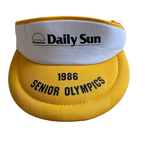 Beatrice Daily Sun 1986 Senior Olympics Visor Grandpa Gem