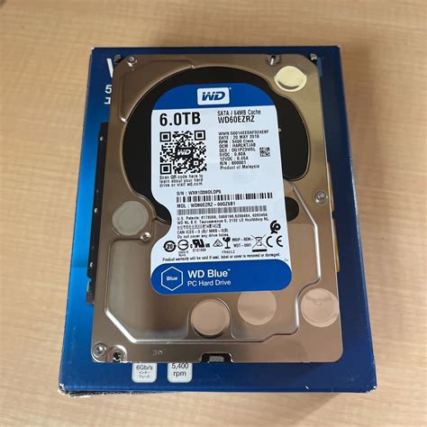 WD HDD 内蔵ハードディスク 3 5インチ 6TB WD Blue WD60EZRZ RT SATA3 0 5400rpm 2TB