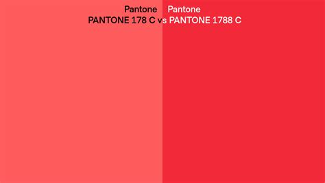 Pantone 178 C Vs Pantone 1788 C Side By Side Comparison