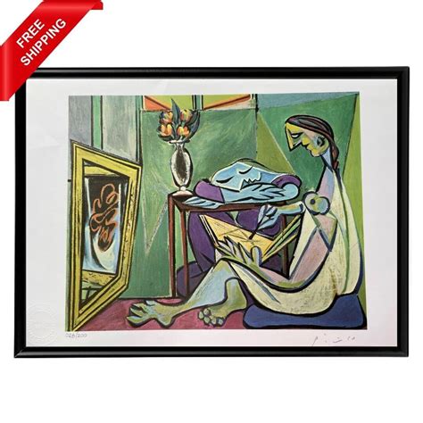 Pablo Picasso The Muse 1935 Original Hand Signed Print With Coa Antique Price Guide Details Page