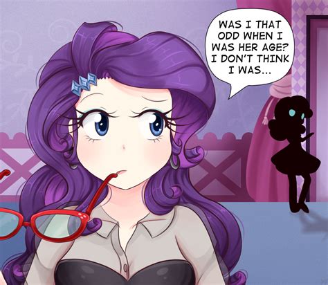 Safe Artist Lucy Tan Rarity Sweetie Belle Human Spoiler