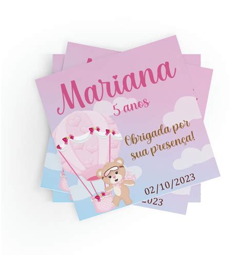 Tag Ursinha Baloeira Arte Digital Elo7 Produtos Especiais