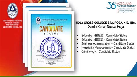 Holy Cross College Sta Rosa Ne Inc Hail To The Cross Our Only