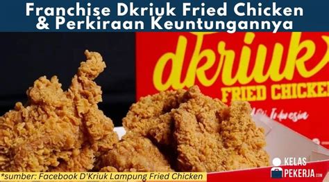 Franchise Dkriuk Fried Chicken Estimasi Profit Bulan Bep