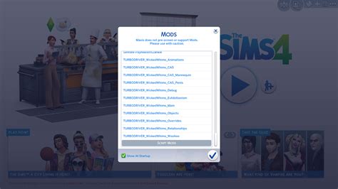 Wicked Whims Mod Shows Up On The Cc List But Wont Work In The Game The Sims 4 Technical