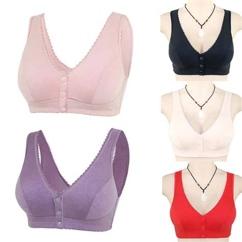 Reggiseno Da Donna In Cotone Con Fibbia Anteriore Intimo Push Up Sexy