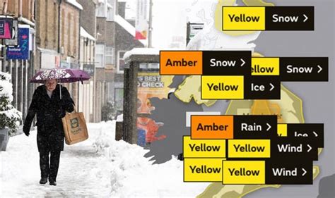 UK Weather Warning Whole Of Britain Hit By Met Office Alerts As FOOT