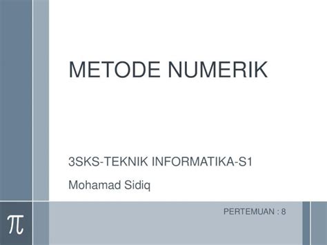 PDF METODE NUMERIK Dinus Ac Iddinus Ac Id Repository Docs Ajar 15