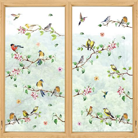 Amazon Horaldaily Pcs Spring Summer Window Cling Sticker Birds