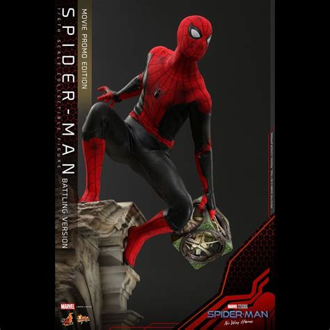 全新 Hot Toys MMS Spiderman 蜘蛛俠 Battling Version No Way Home Upgraded Suit Movie Promo