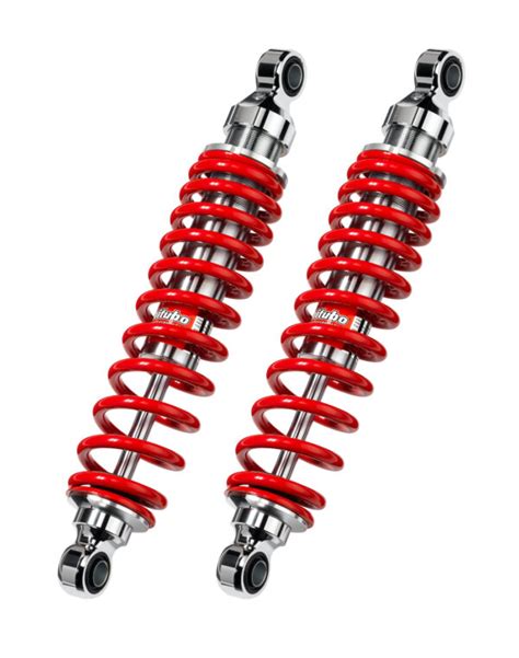 WMB01 Rear Twin Shocks Red Spring Adjustable Preload Bitubo