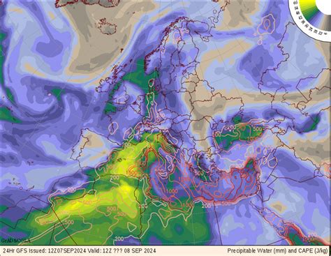 Global Weather Systems European precipitation forecast Europe ...